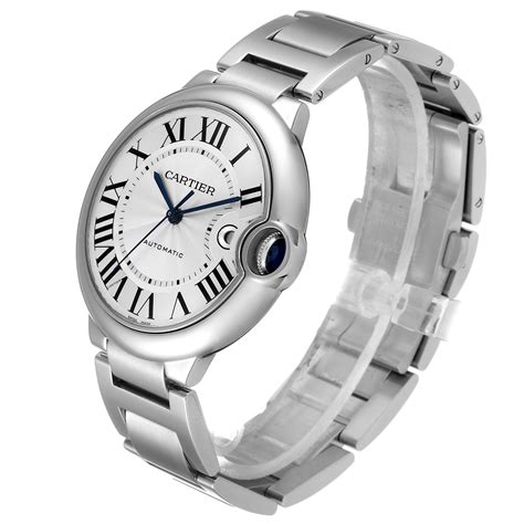 W69012Z4 Cartier Ballon Bleu Steel Automatic Mens Watch